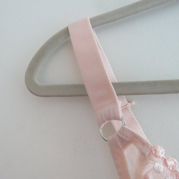 ELOMI Matilda Plunge Bra in Mesh Pearl Blush Feminine - Size 34L - Picture 7 of 14